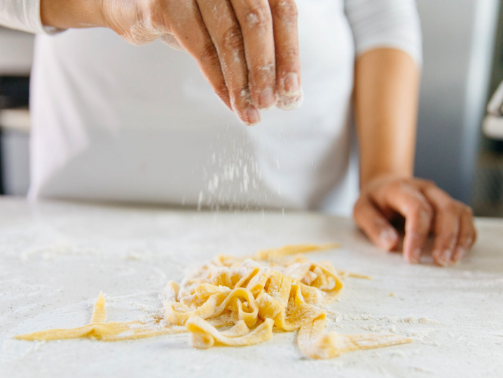 Seattle - fresh pasta with flour Shot