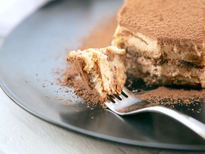 tiramisu dessert on a fork | Classpop Shot