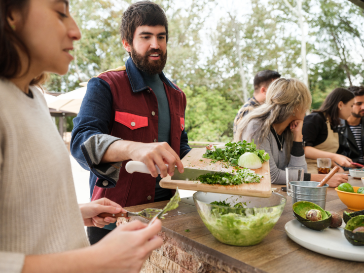 Bay Area - people making guacamole Shot