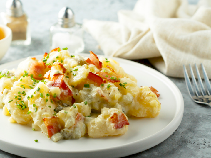 potato salad with egg and bacon | Classpop Shot