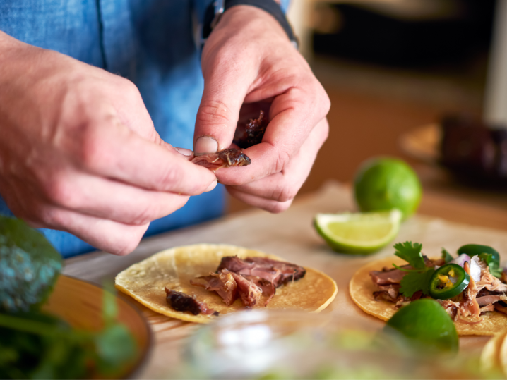 Tampa - making steak tacos Shot