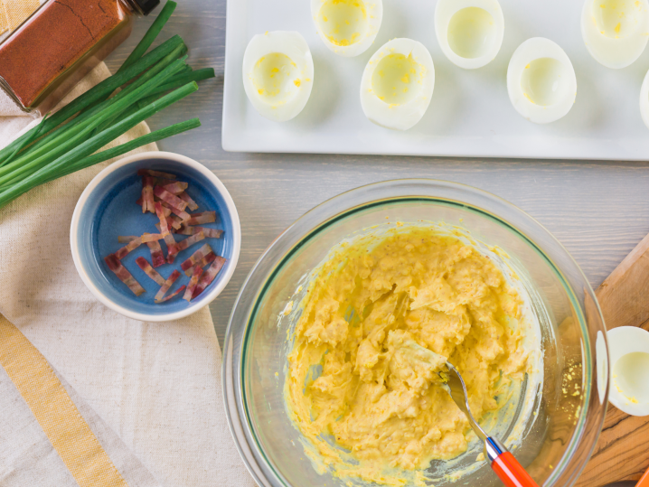 Chicago - deviled eggs ingredients Shot