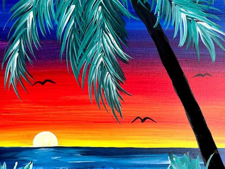 Paint and Sip - Sunset Lover's Beach - San Diego | Classpop!