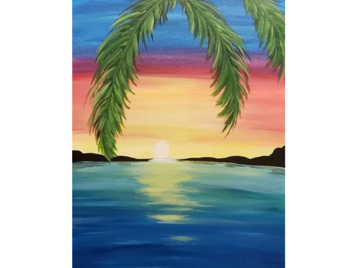 Paint and Sip - Golden Hour Under the Palms - Sacramento | Classpop!