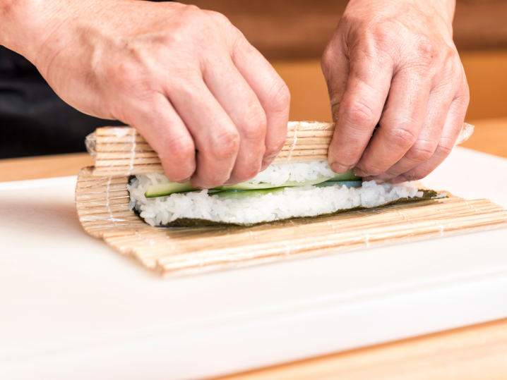 San Jose - rolling sushi by hand Shot