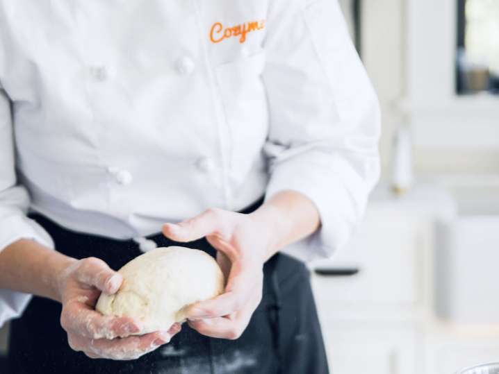 chef handling bread dough | Classpop Shot