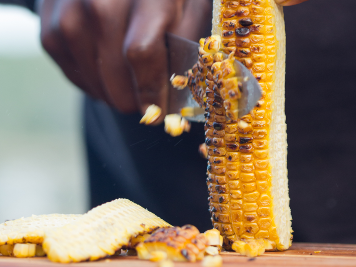 Pittsburgh - making corn salsa Shot