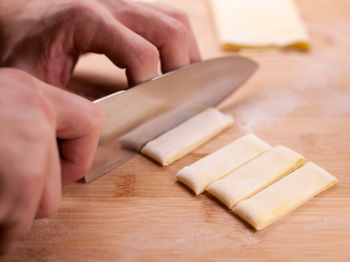 Fort Worth - cutting fresh pasta shapes Shot