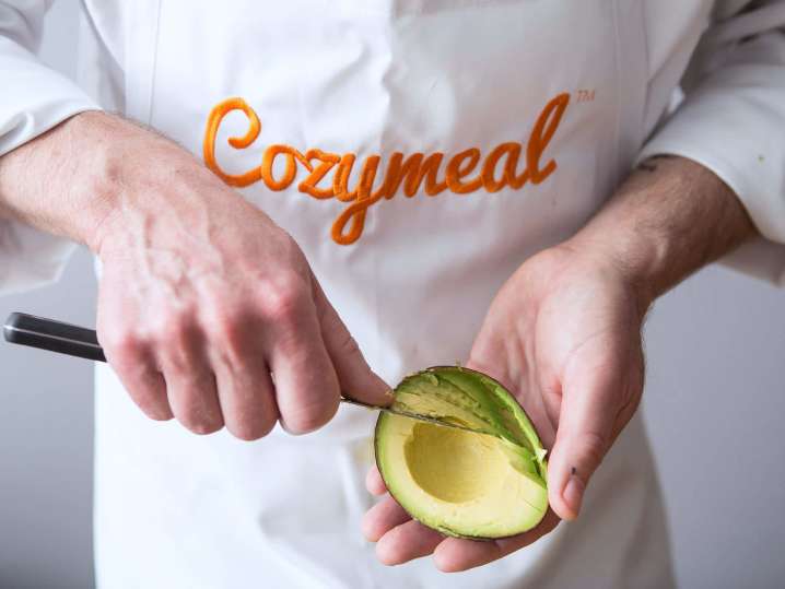 chef slicing avocado for guacamole | Classpop Shot