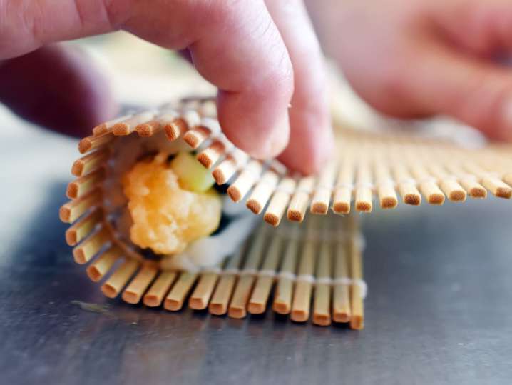 chef rolling tempura sushi | Classpop Shot