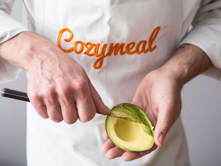 Chef slicing an avocado | Classpop Shot