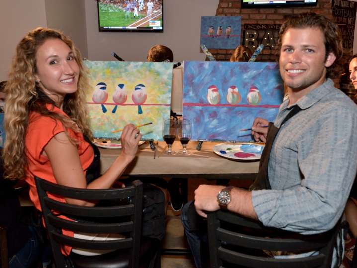 Island Under the Moon Paint & Sip Shot