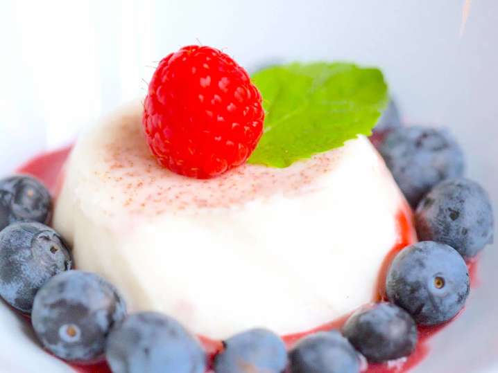 panna cotta with berries | Classpop Shot