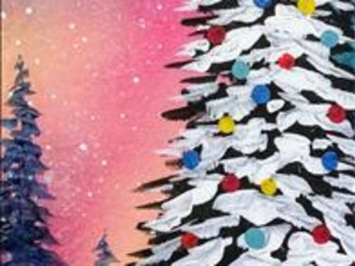 Paint and Sip - Tall Christmas Pine - Houston | Classpop!