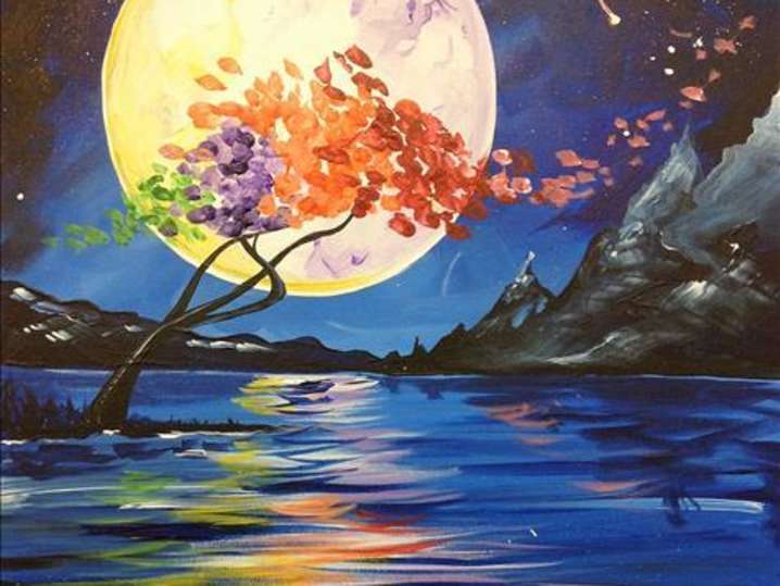 Paint and Sip - Midnight Moon - Houston | Classpop!