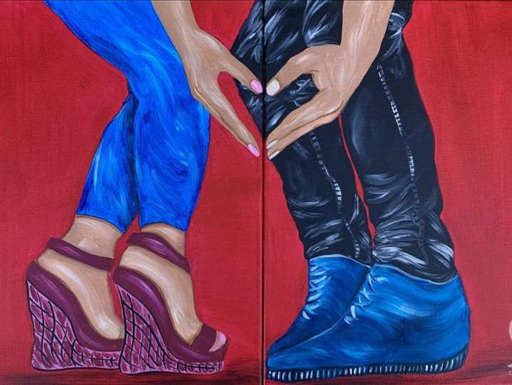 Paint and Sip - Undeniable Connection for Two - Houston | Classpop!