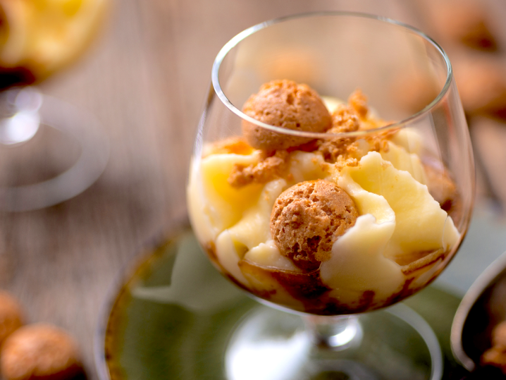 ricotta cinnamon trifle with salted amaretto | Classpop Shot