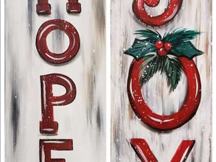 Paint and Sip - Holiday Sign Set - Houston | Classpop!