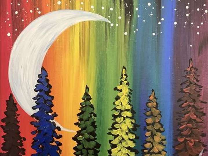 Paint and Sip - Rainbow Skies for Kids - Houston | Classpop!