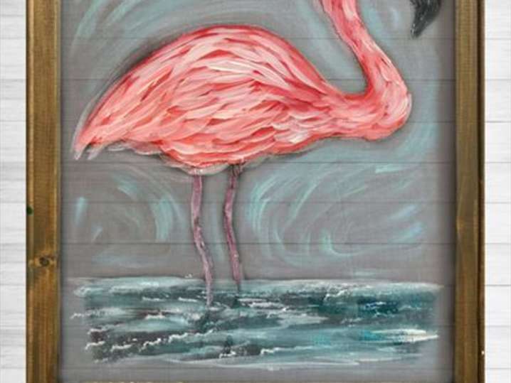 Paint and Sip - A New Pink Friend - Houston | Classpop!