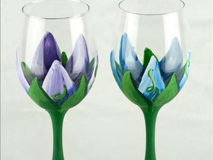 Paint and Sip - Tulip Wine Glasses - Houston | Classpop!