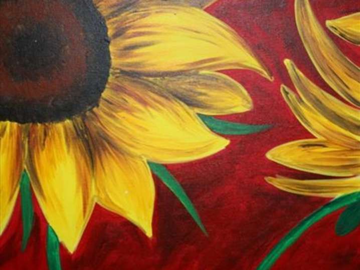 Paint and Sip - Brilliant Sunflowers - Houston | Classpop!