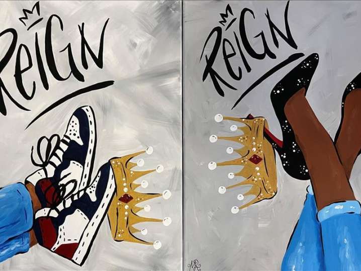 Paint and Sip - Reigning King and Queen - Houston | Classpop!