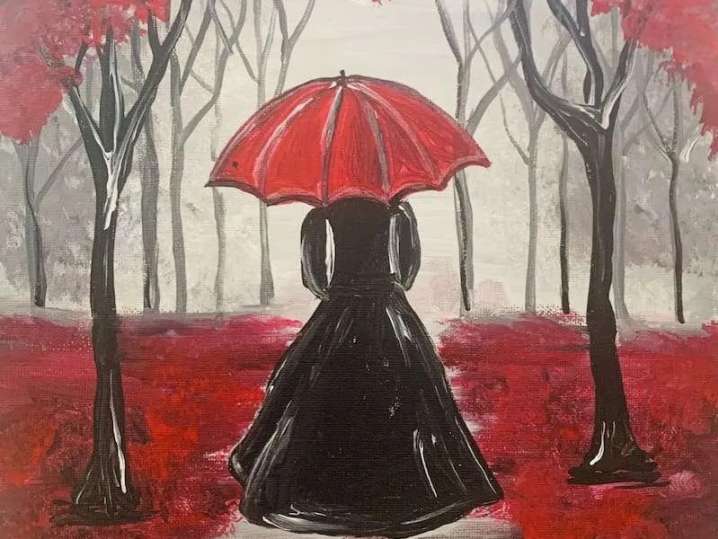 Paint and Sip - Strolling in Scarlet - Orange County | Classpop!