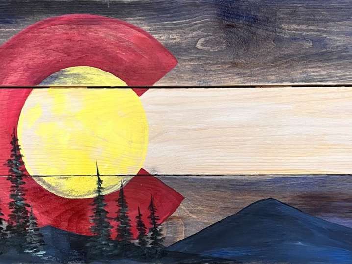 Paint and Sip - A Big C of Trees - Colorado Springs | Classpop!