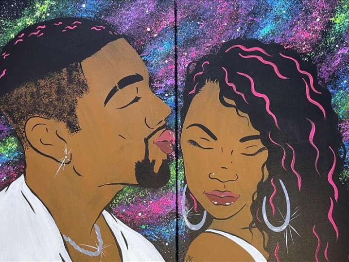 Paint and Sip - Cosmic Love Duo - Houston | Classpop!