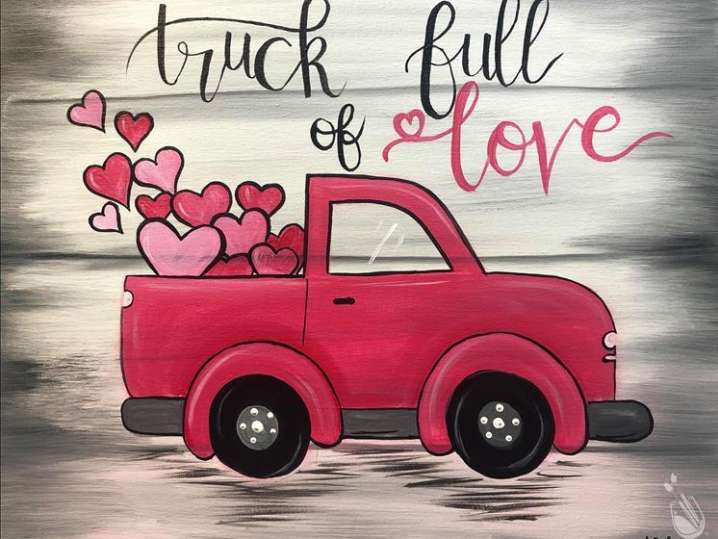 Paint and Sip - Truck Full Of Love - Houston | Classpop!