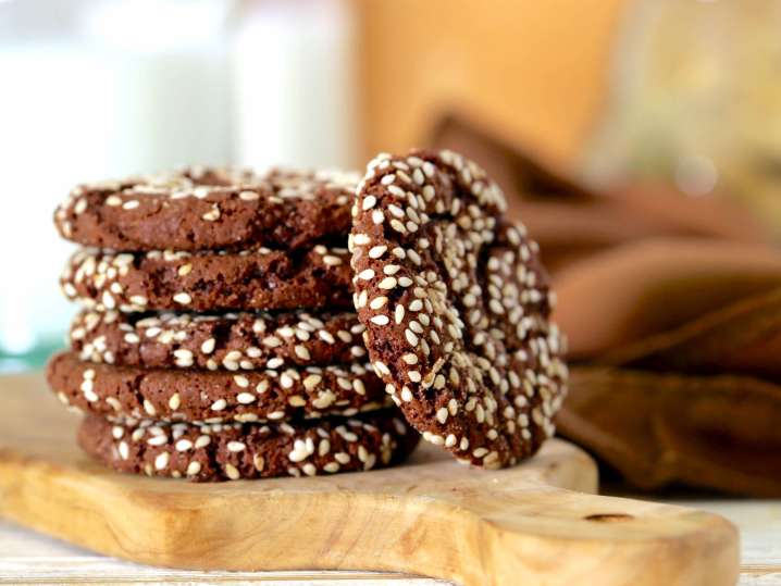 double chocolate sesame cookies | Classpop Shot