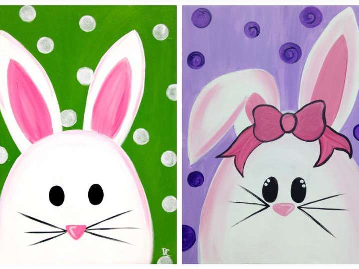 Paint and Sip - Bunny Couple Cuteness - Houston | Classpop!