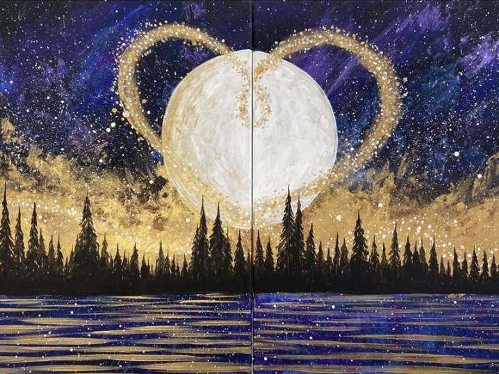 Paint and Sip - A Lover's Skyline - Houston | Classpop!