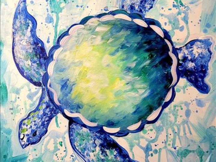 Paint and Sip - Sweet Shelled Swimmer - Houston | Classpop!