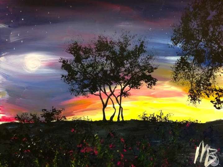 Paint and Sip - Sunset in the Meadow - Houston | Classpop!