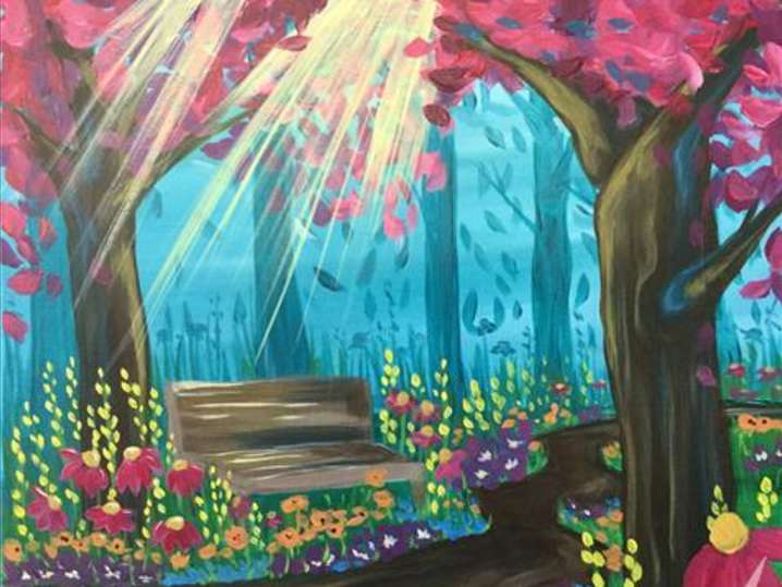 Paint and Sip - Strolling Through the Blooms - Houston | Classpop!