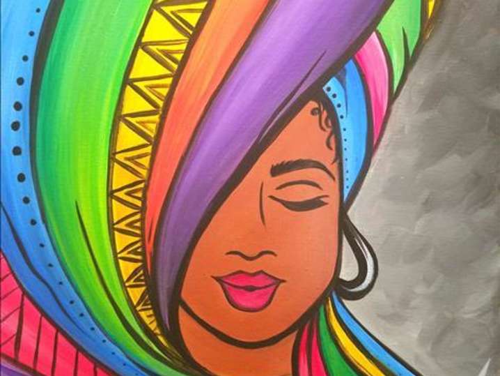 Paint and Sip - Rainbow Beauty - Houston | Classpop!
