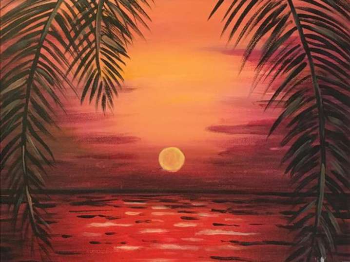 Paint and Sip - Sunset in Paradise - Denver | Classpop!