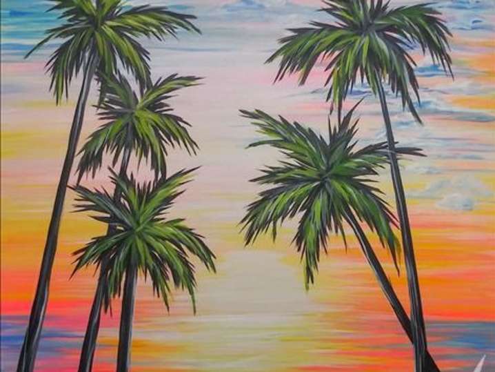 Paint and Sip - Palms in the Fluorescent Sky - Denver | Classpop!