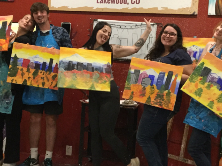 Paint and Sip - A Cloudy Sunset - Houston | Classpop!