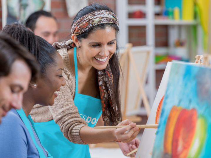 Houston - family paint night Shot