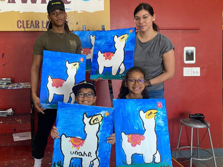 Paint and Sip Bright and Cheerful Love Houston Classpop!