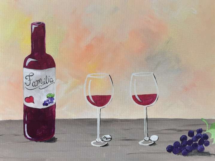 Paint and Sip Red, Red Wine Indianapolis Classpop!