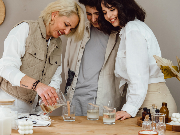 Austin - making candles together Shot