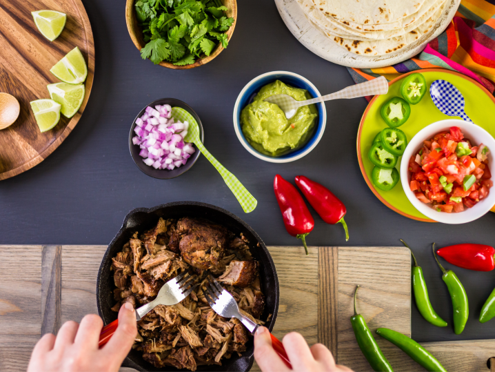 Las Vegas - carnitas tacos Shot