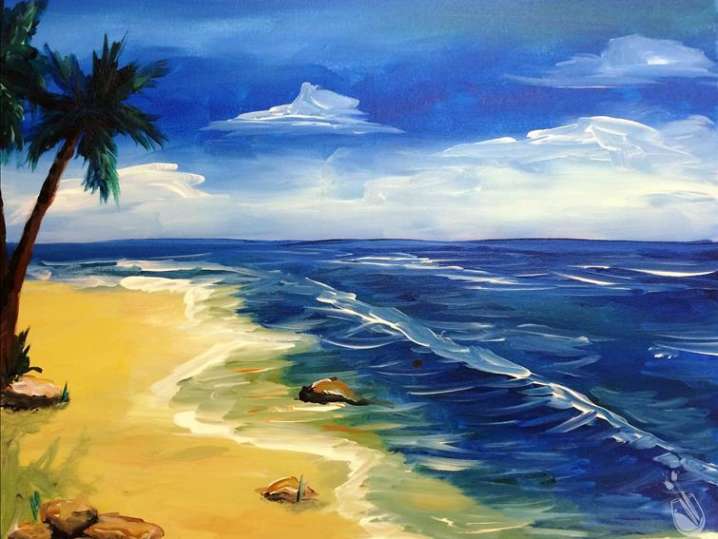 Paint and Sip - Perfect Beach Day - Houston | Classpop!