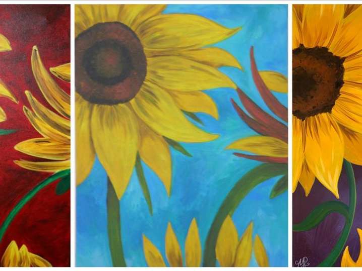 Paint and Sip - Style Your Own Sunflowers - Houston | Classpop!