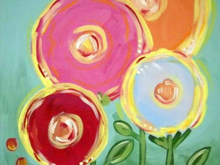 Paint and Sip - Candy-Coated Flowers - Houston | Classpop!