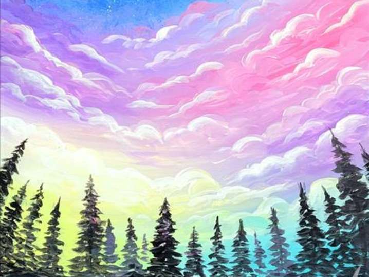 Paint and Sip - Cotton Candy Skies - Denver | Classpop!